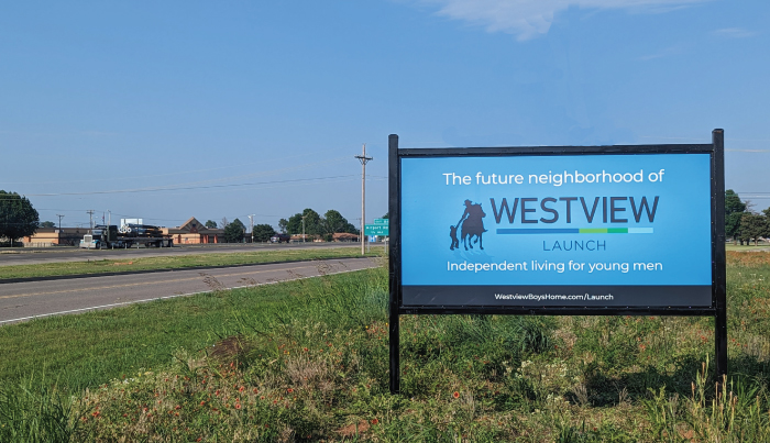 Westview Launch sign